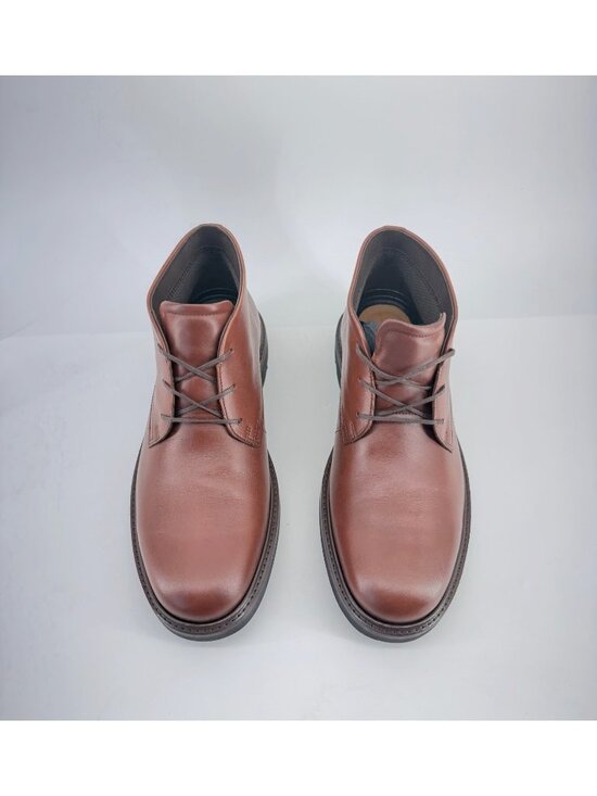 ECCO Metropole London Chukka Men Boot Brown Cognac Leather Waterproof Size 41 main image 8